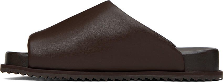 YUME Brown Finn Slides - Picture 3