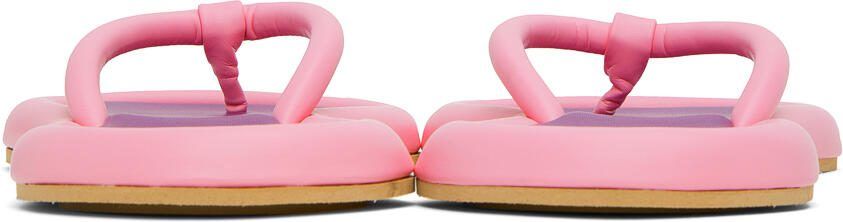 YUME Pink Eight Flip Flops - Picture 3