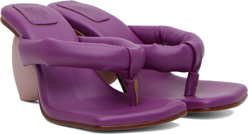 YUME Purple Love Heeled Sandals - Picture 2