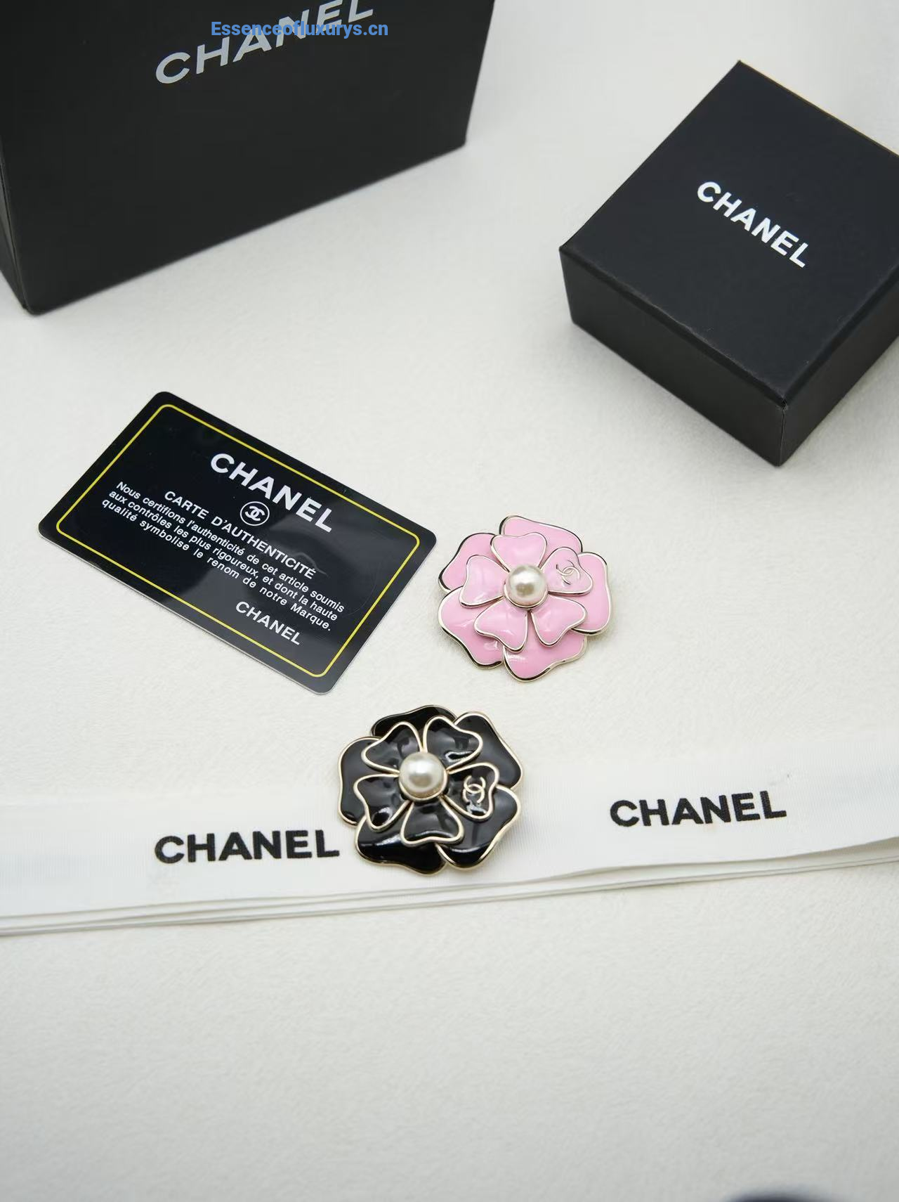 Chanel CC Camellia Flower Brooch
