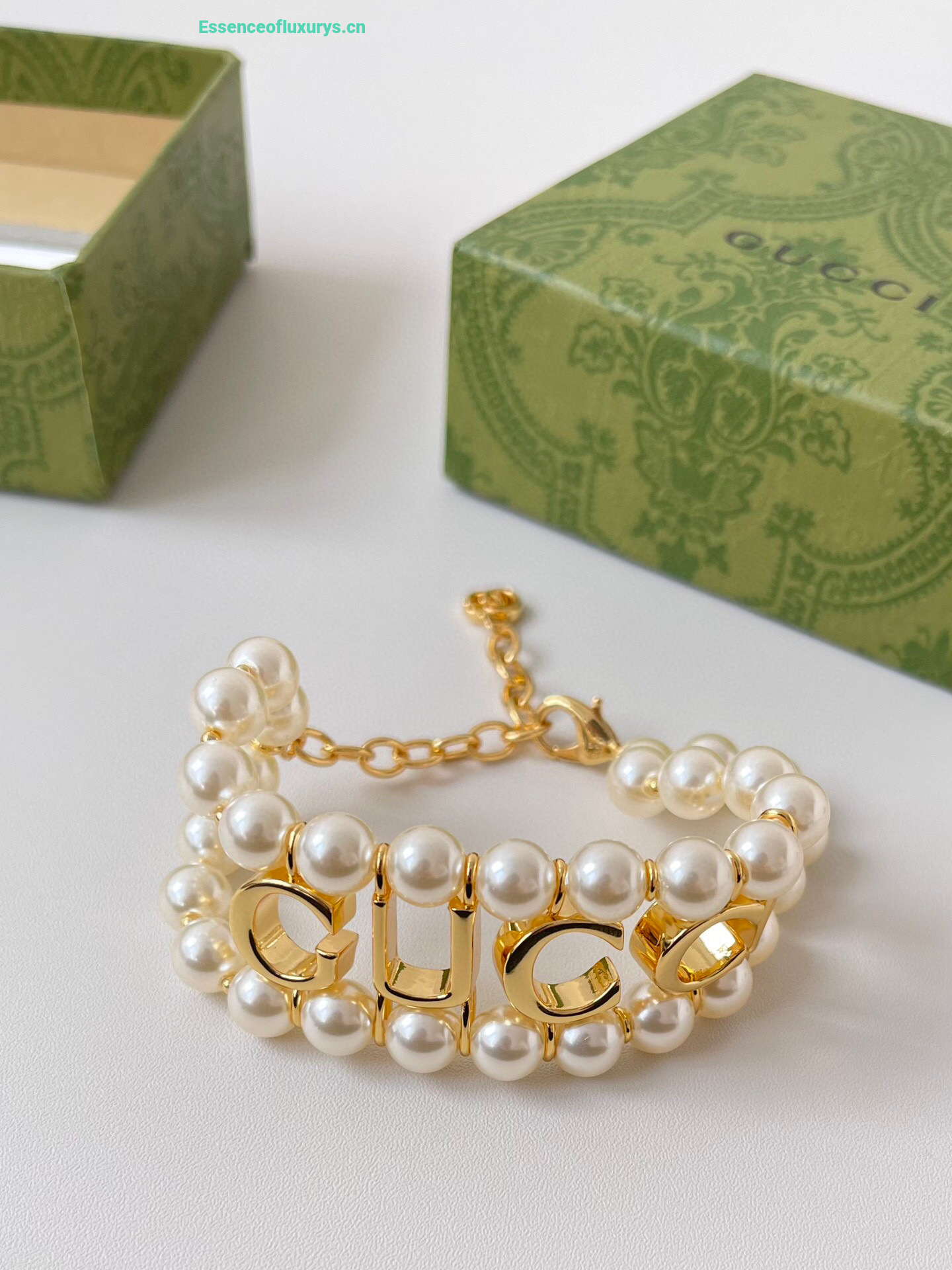 Gucci Pearl Embellished Bracelets