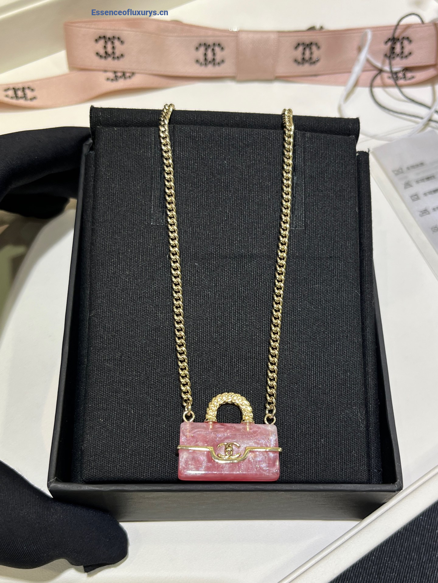 Chanel Iconic Bag Pendant Necklaces
