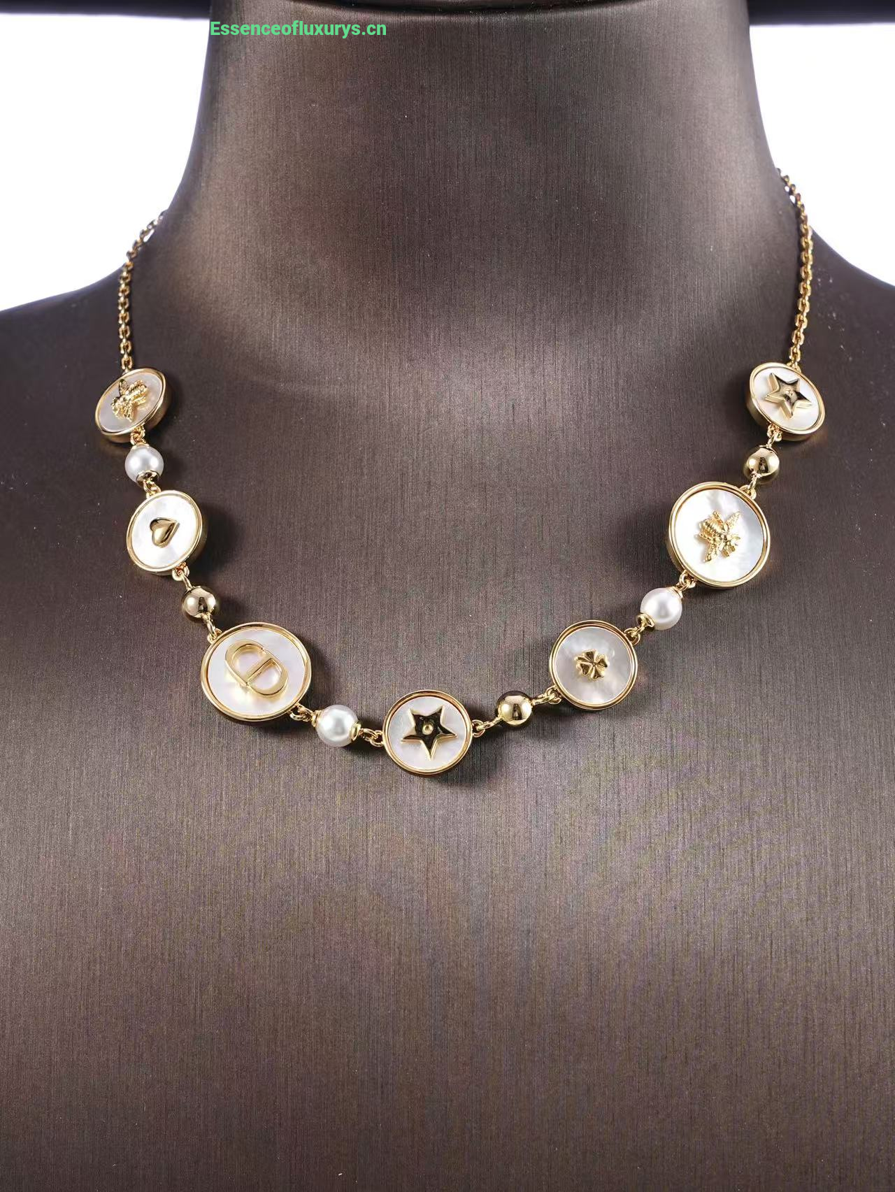 Dior D Luck Choker Necklaces