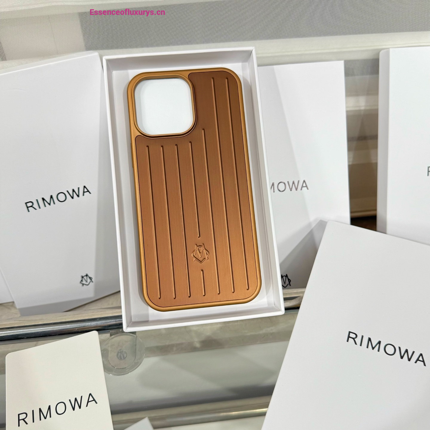 Rimowa Plastic iPhone 16 Case Brown