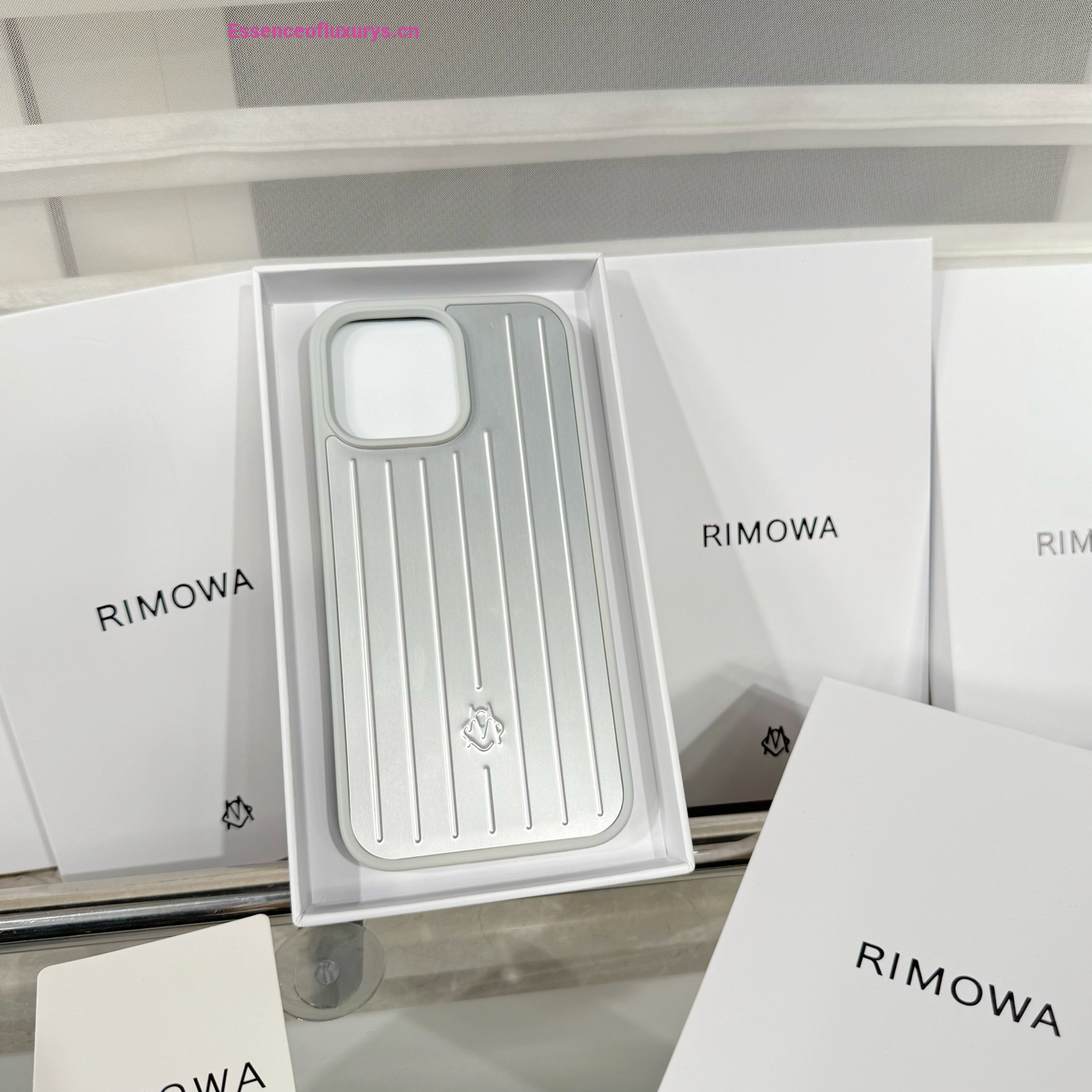 Rimowa Plastic iPhone 16 Case Silver