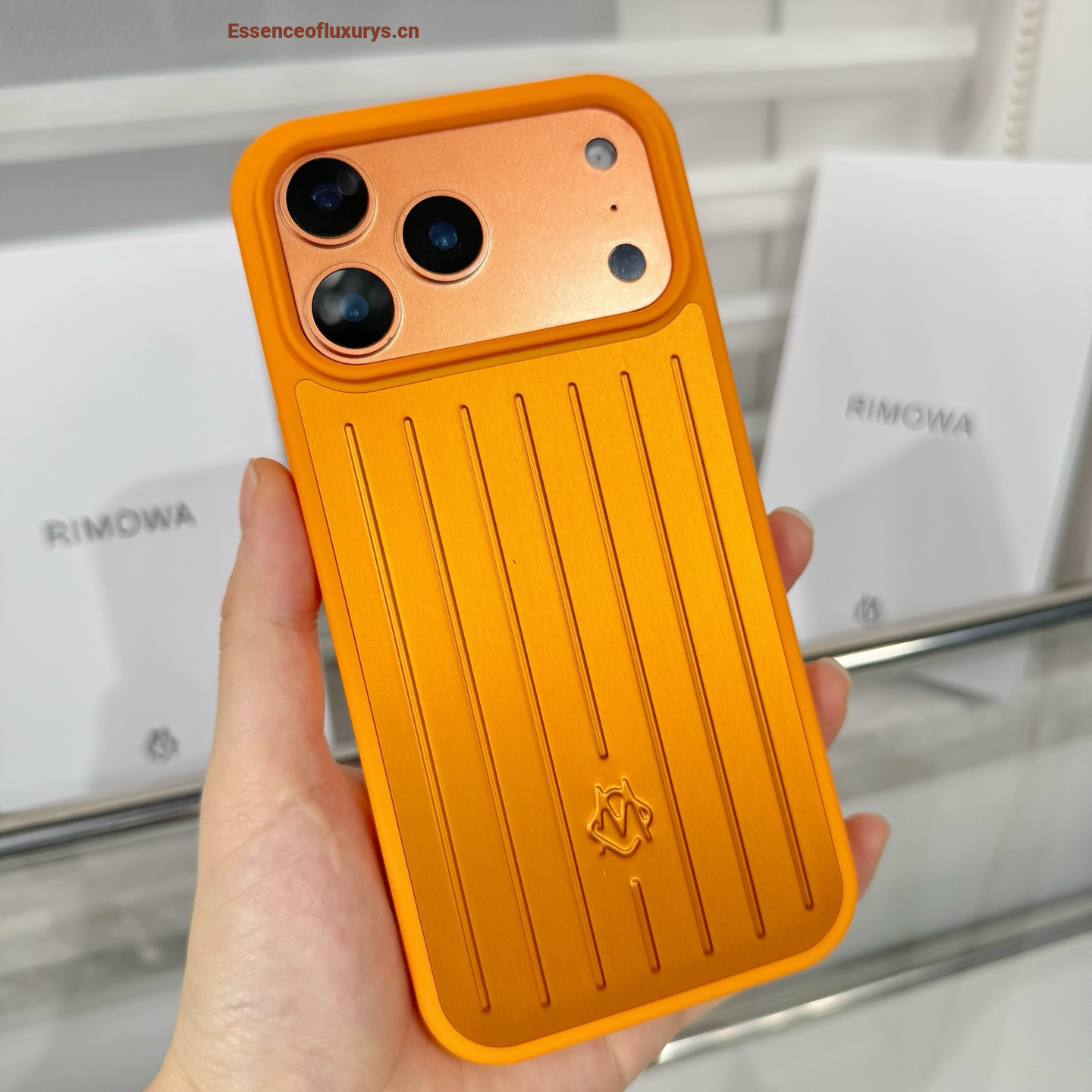 Rimowa Plastic iPhone 17 Case Orange