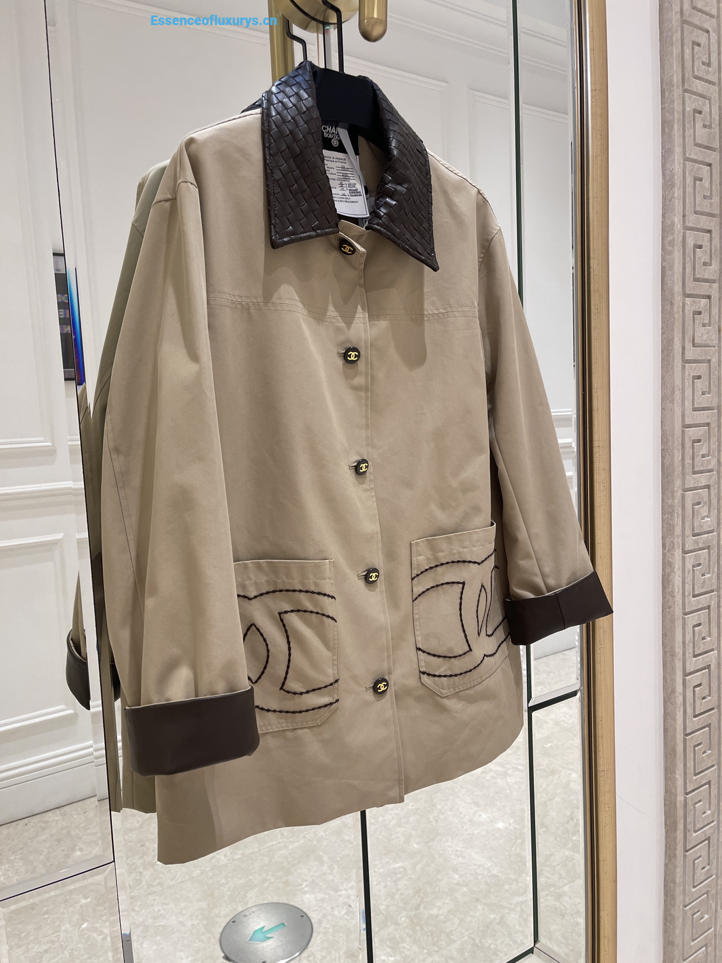 Chanel CC Logo Bomber Jacket