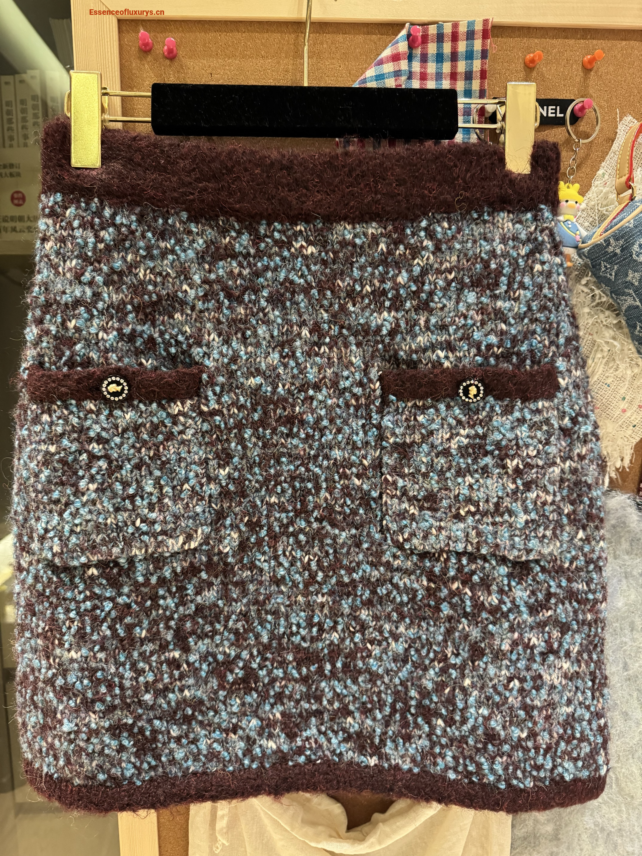 Chanel Wool Miniskirt