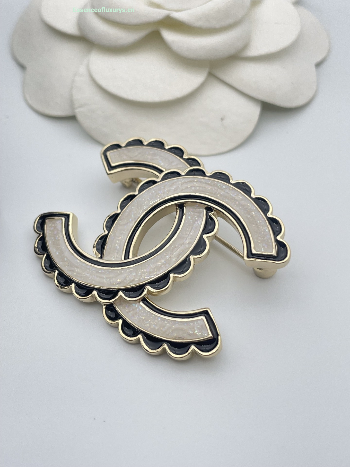Chanel CC Logo Brooch