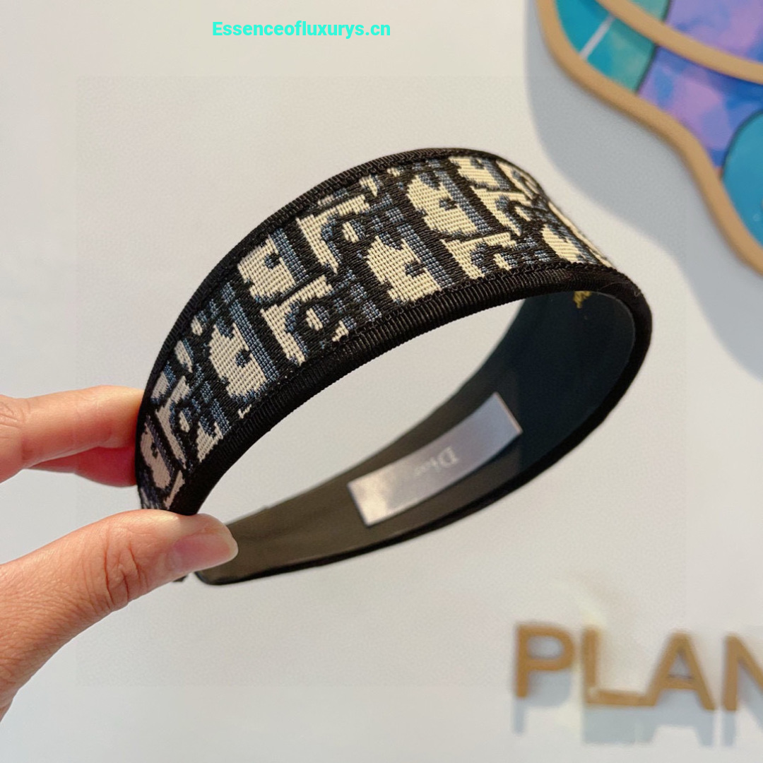 Dior Black Dior Oblique Jacquard Headband