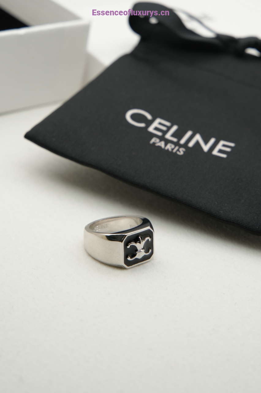 Celine Triomphe De Lys Signet Rings