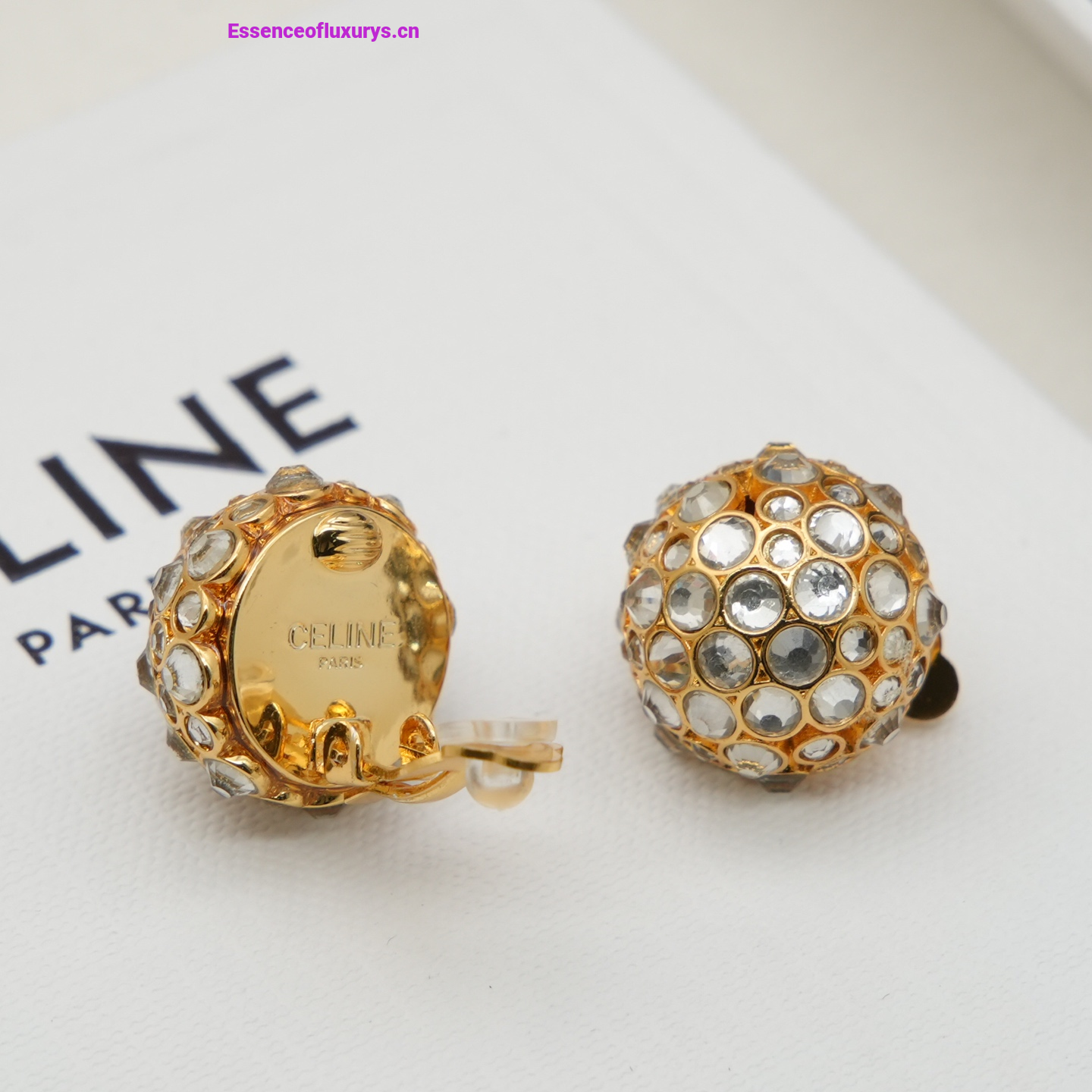 Celine Heirlooms Dome Diamonds Earrings