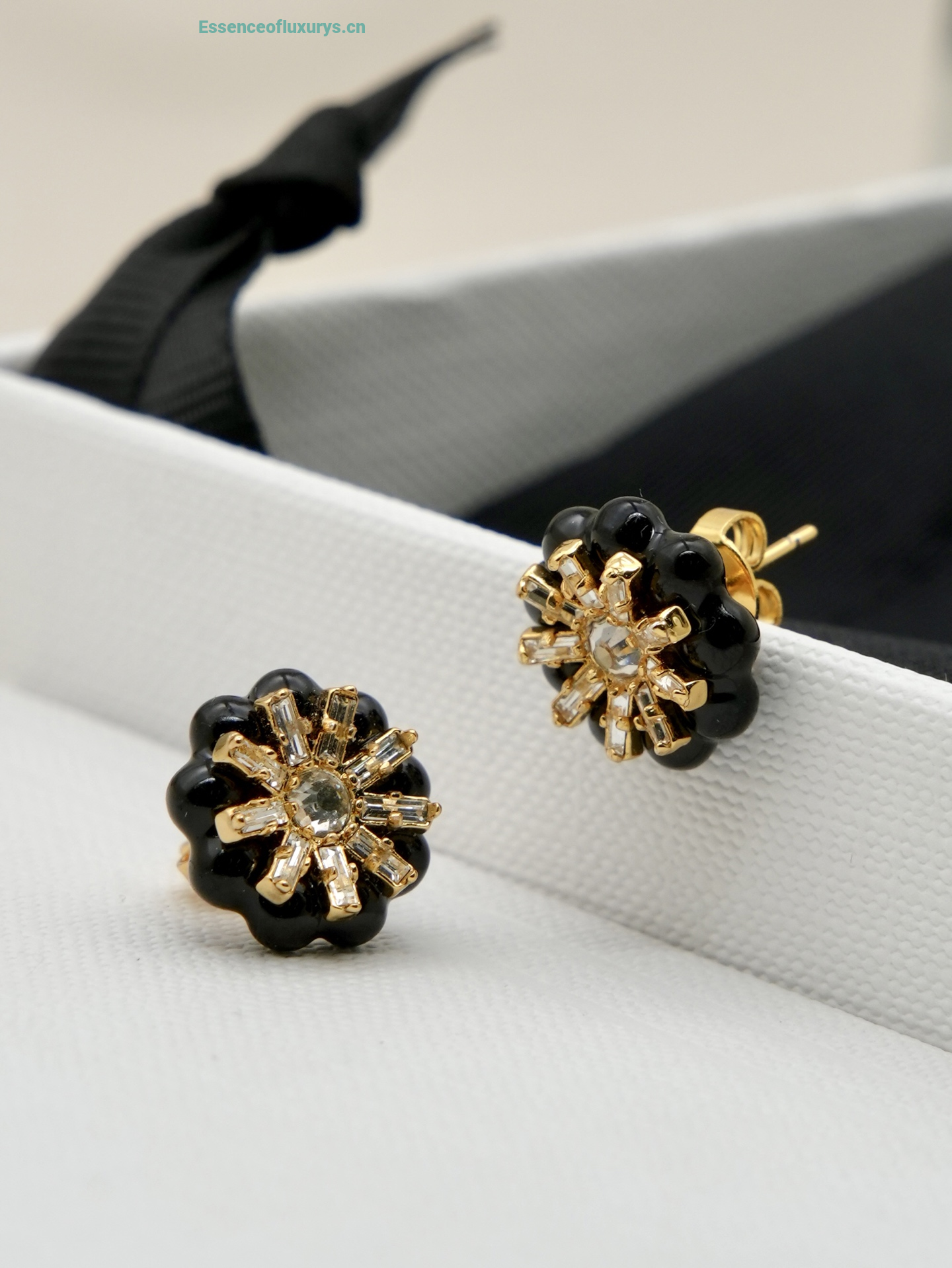 Celine Heirlooms Mure Black Earrings