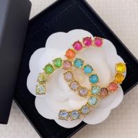 Chanel Multicolor CC Logo Brooch