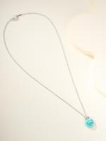 Tiffany Blue Full Heart Pendant Necklaces