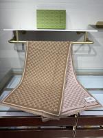 Gucci Brown GG Wool Scarf
