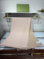 Gucci Pink GG Wool Scarf