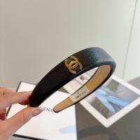 Chanel CC Logo Black Headbands