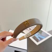 Chanel CC Logo Gray Headbands
