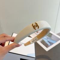 Chanel CC Logo White Headbands