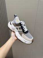 Hermes Blue Suede and Nylon Sneakers