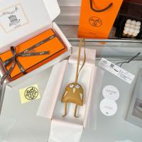 Hermes Hibouton Bag Charm Tan