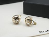 Chanel Crystal Magnetic Stud Earrings