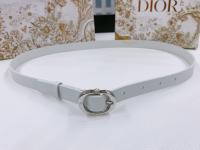 Dior Chic Belt White Smooth Calfskin 20MM
