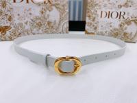 Dior Chic Belt White Smooth Calfskin 20MM