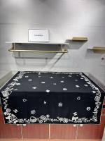 Chanel Black Silk Square Scarf