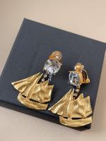 Saint Laurent Gold Sailboat Earrings